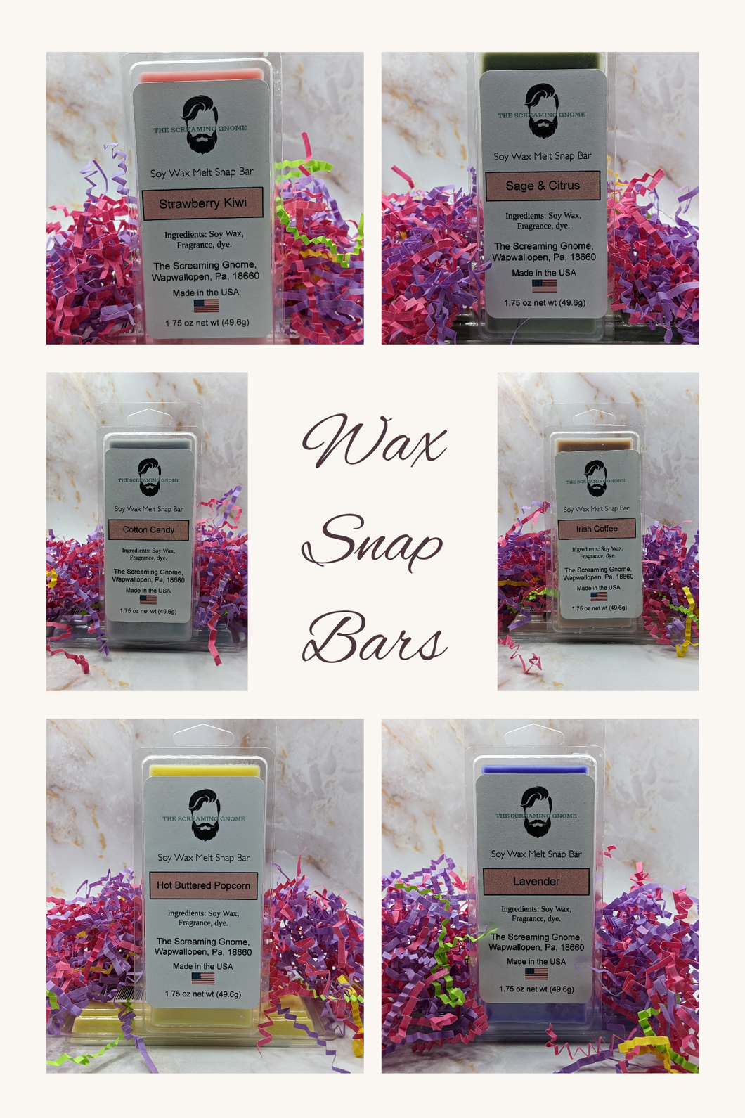 Wax Melt Snap Bars - Top 24